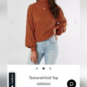 Gimmicks Textured Knit Top XL
